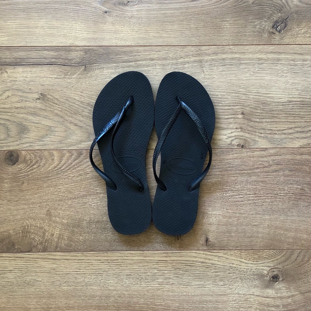 Havaianas Black Slippers Flip flops Thongs